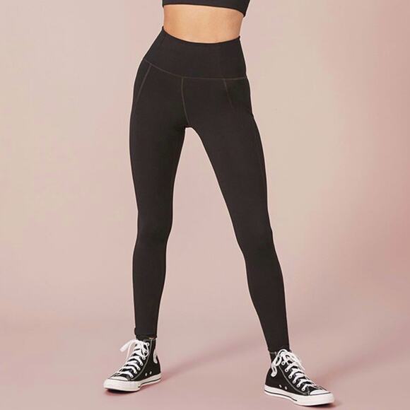girlfriend collective Pants - Girlfriend Collective M Compressive High-Rise Legging Black Active Tight Pants